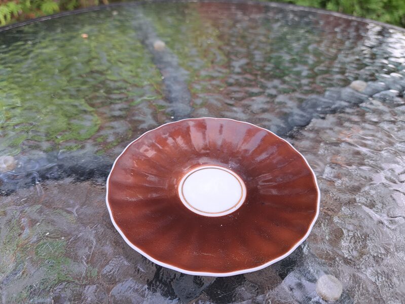 Mokka kafijas apakštase brūna, plānsienu porcelāna servīze "VITA". RPR (Vita 46)