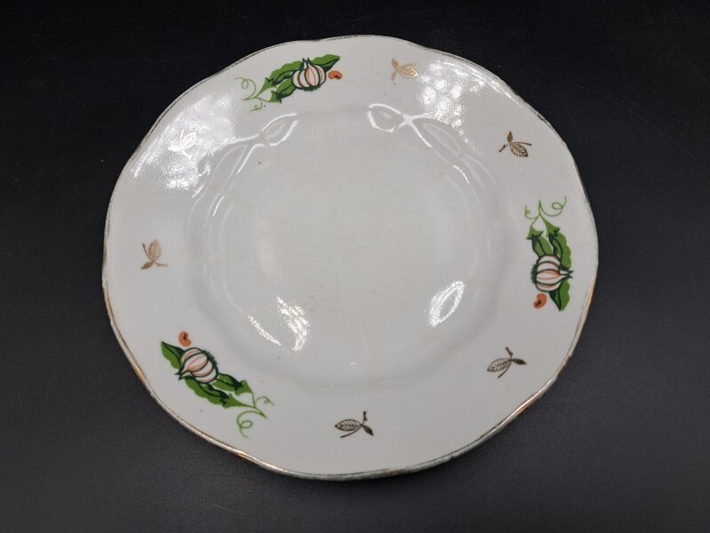 Maizes šķīvis ar dārzeņiem un zeltu, pusdienu servīze "Ārija", RPR (Ārija pusdienu 293)