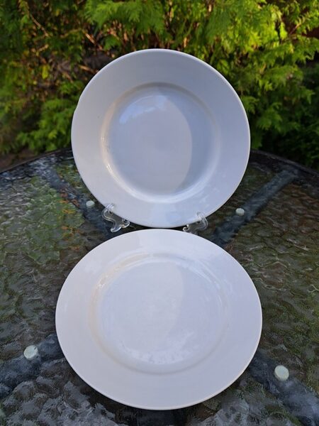 Maizes šķīvji  pilnīgi balti ar taisnu malu, RPR. Diam.17cm (Citi pusd 205)