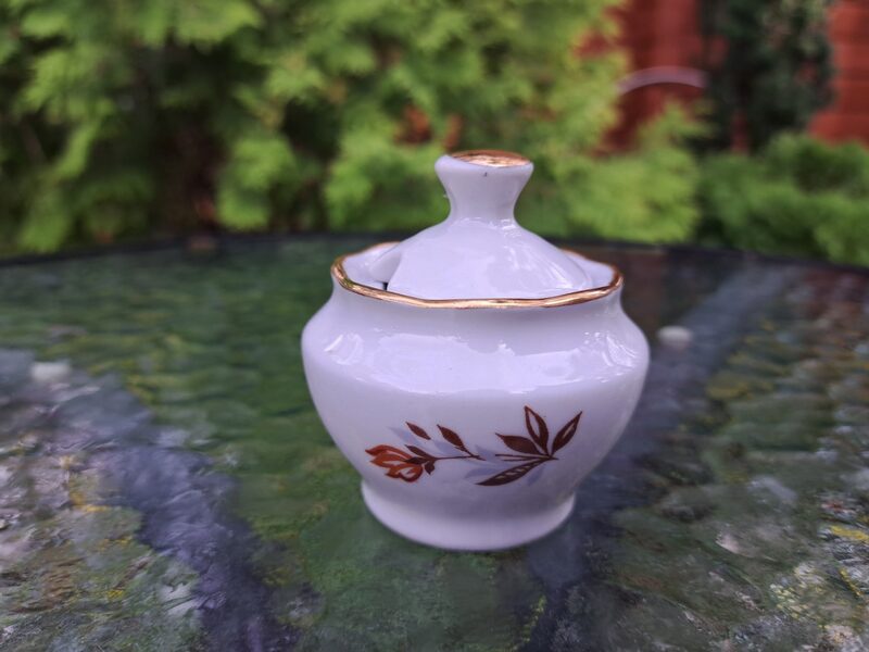 Sinepju trauks ar brūnu tulpi un zeltu, RPR. Forma pusdienu "Ārija", RPR (Ārija pusdienu 327)