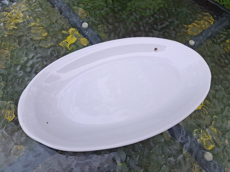 Šķīvis garenais mazais balts, servīze "Spīdola", PFF (Spīdola 120)