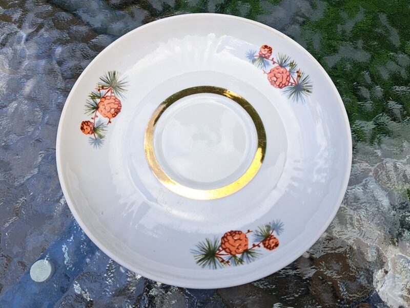 Apakštases, tējas "Māra" ar čiekuriem un zeltu, RPR (Māra tējas 176)