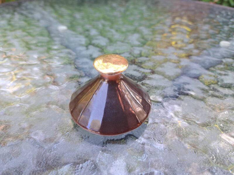 Vāciņš cukurtrauka, plānsienu kafijas servīze "Vita" ar klasisku brūnu dekolu,  RPR (Vita 89)