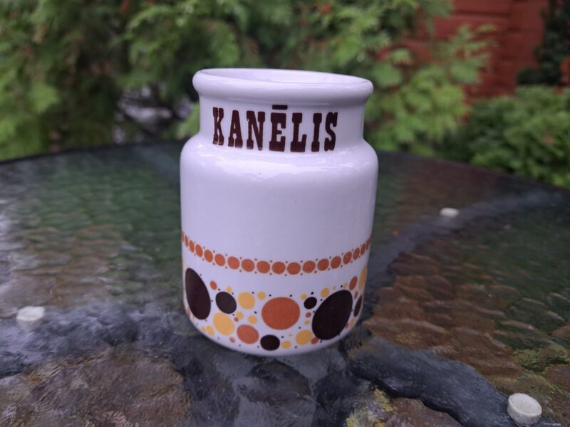 Garšvielu burka mazā ar apļiem "Kanēlis" bez vāka no komplekta, RPR (Citi 334)