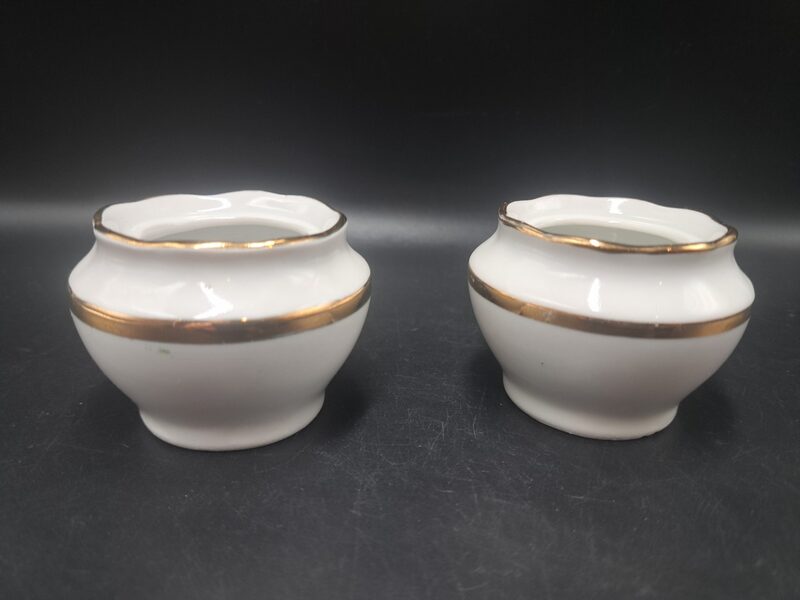 Sīnepju trauks bez vāciņa Nr.2, pusdienu servīze "Ārija" balts ar zeltu, RPR (Ārija pusdienu 361)