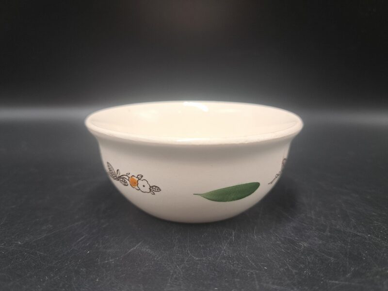 Sāls bļodiņa no piusdienu servīzes, pukes un zaļa svītra, bez zelta, ZIK (ZIK 33)