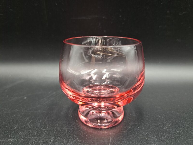 Degvīna laškrāsas glāzīte uz kājiņas, Līvānu SF. Tilpums 50ml (Stikla gl 237)