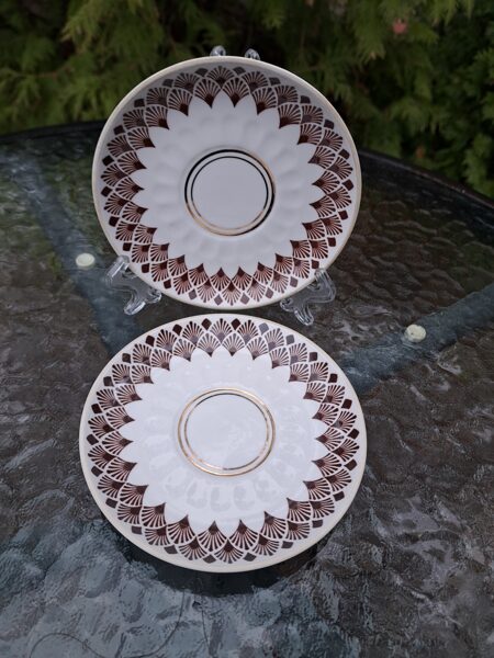 Apakštases, Rīgas kafijas servīze "Māra" ar tumši brūnu dekolu, RPR (Māra kafijas 69)